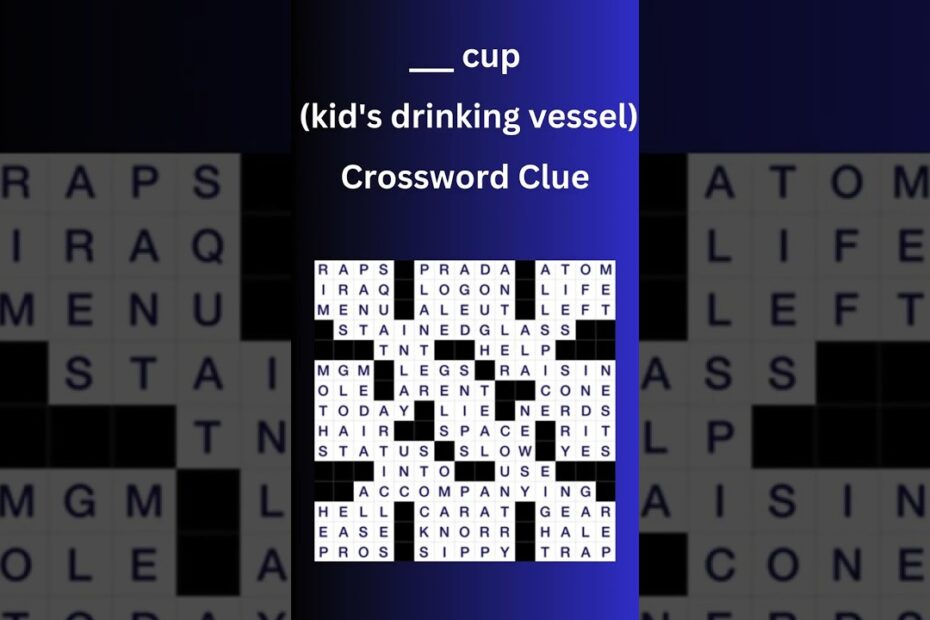 Cup crossword clue