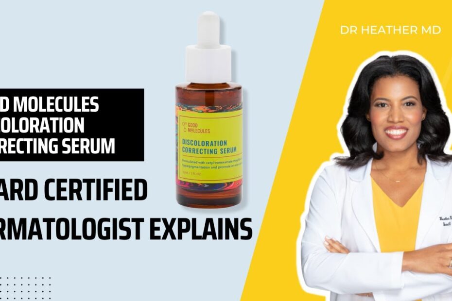 Discoloration serum