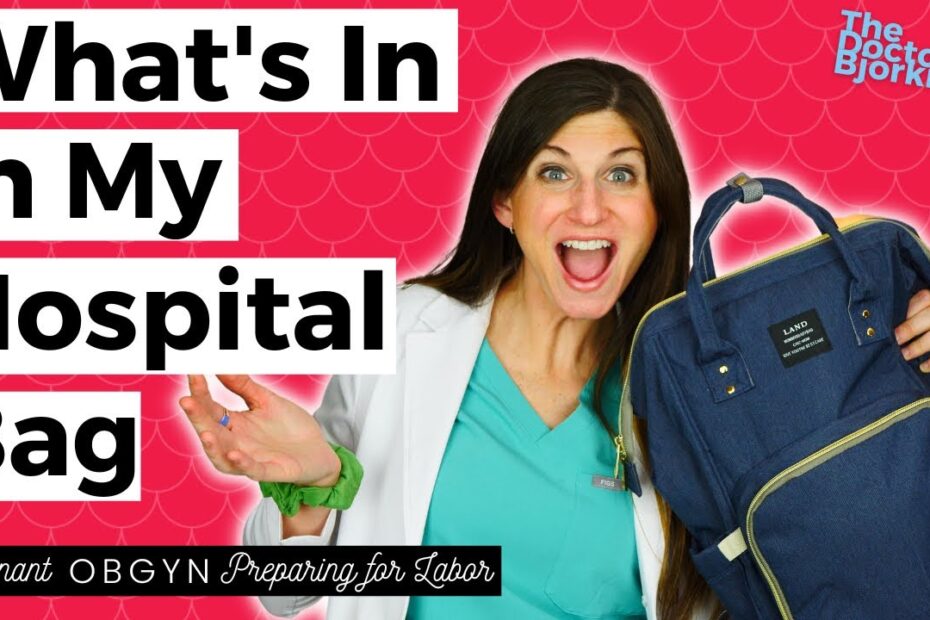 Hospital bag checklist for mom and baby