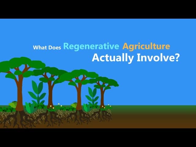 Regenerative agriculture