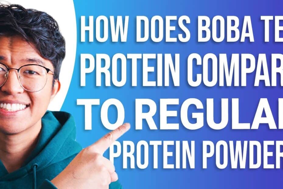 Boba tea protein