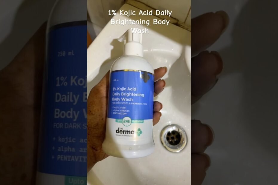 Kojic acid body wash