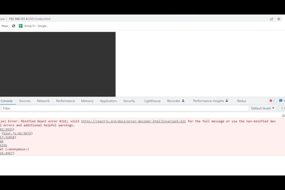 Minified React Error #185