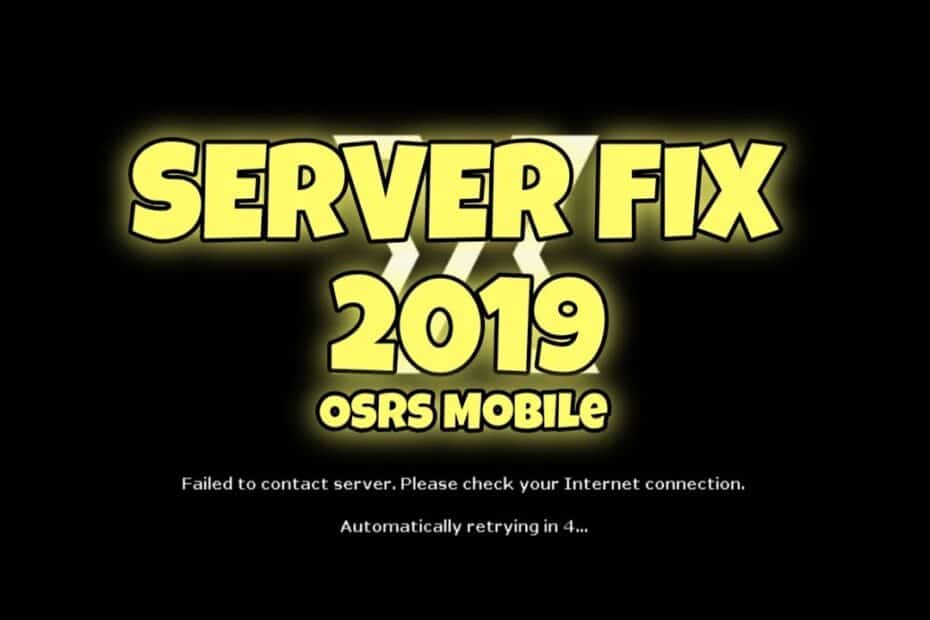 Osrs Mobile Error Connecting To Server