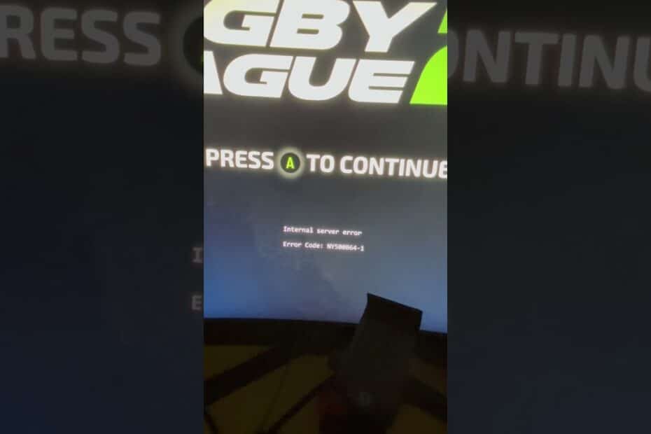 Rugby League 26 Internal Server Error