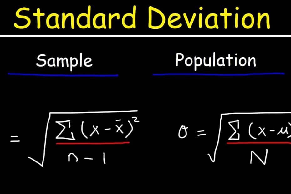 Standard Deviation Formula